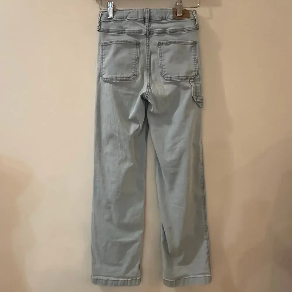 Abercrombie Kids High Rise Wide Leg Jeans sz 15/16 SLIM